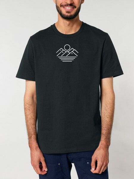 Human Family Bio Unisex Rundhals T-Shirt "Mountain Silhouette" von Human Family