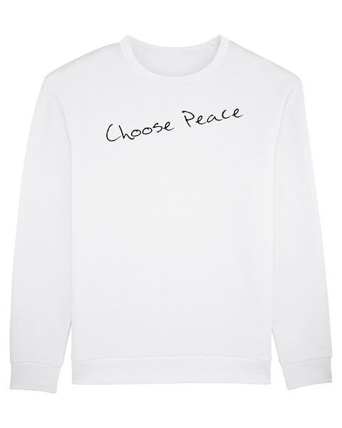 Human Family Bio Unisex Sweatshirt - Smooth "Choose Peace" Human Family Bio Unisex Sweatshirt - Smooth "Choose Peace" von Human Family