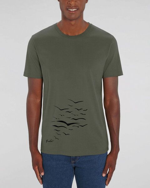 Human Family Bio Unisex T-Shirt "Create - Free Birds" in verschiedenen Farben von Human Family