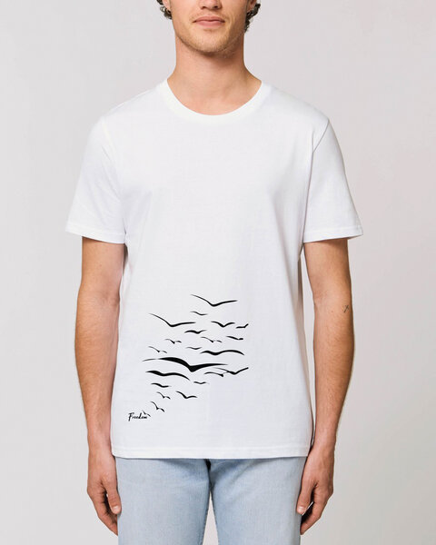 Human Family Bio Unisex T-Shirt "Create - Free Birds" in verschiedenen Farben von Human Family