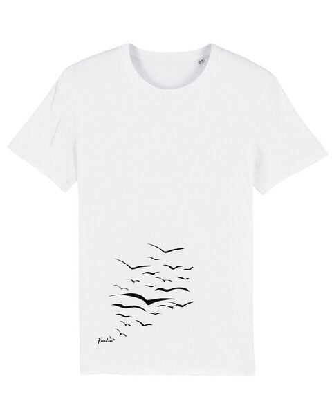 Human Family Bio Unisex T-Shirt "Create - Free Birds" in verschiedenen Farben von Human Family