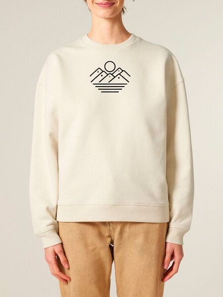Human Family Bio Unisex oversize Sweatshirt - "Mountain Silhouette" von Human Family