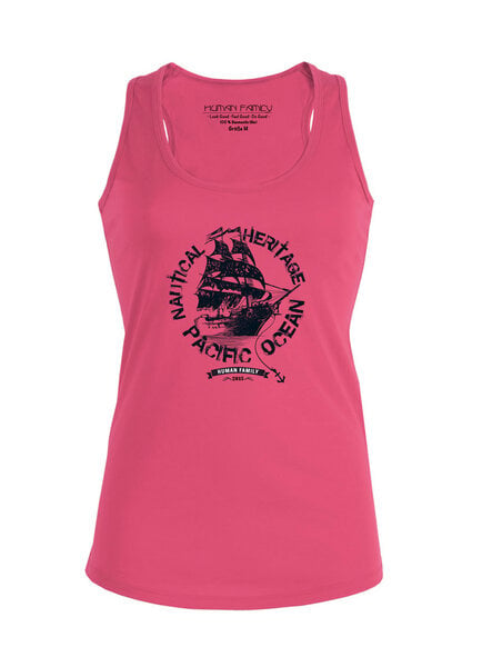 Human Family Damen Tanktop mit Racerback "Attentiion Black Pearl" von Human Family