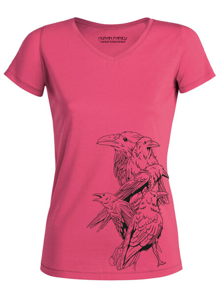 Human Family Damen V-Neck Ease "Birds" (weitere Farben) von Human Family