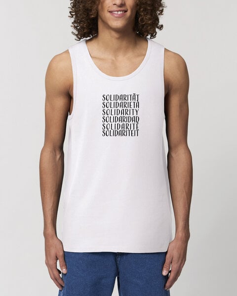 Human Family Herren Statement Tanktop aus Bio Baumwolle "Wake - Solidarity" von Human Family