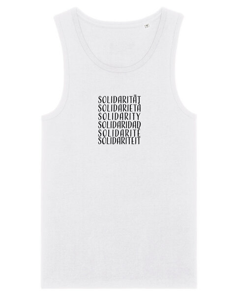 Human Family Herren Statement Tanktop aus Bio Baumwolle "Wake - Solidarity" von Human Family