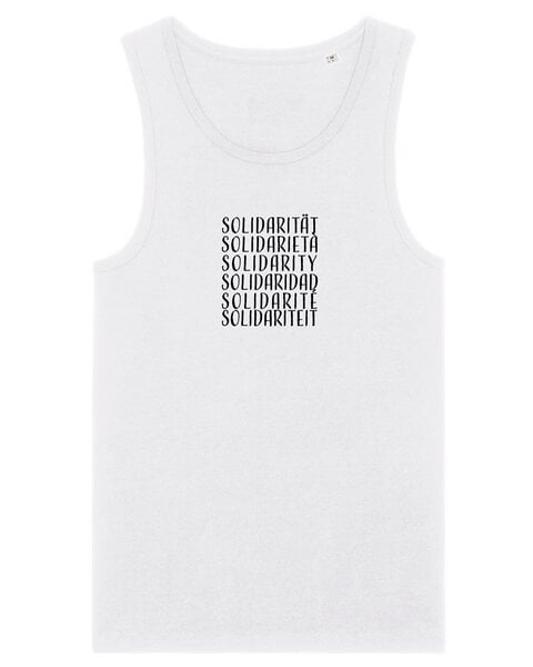 Human Family Herren Statement Tanktop aus Bio Baumwolle "Wake - Solidarity" von Human Family