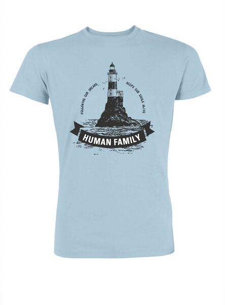 Human Family Herren T-Shirt "Captain Lighthouse" aus 100% Bio Baumwolle von Human Family