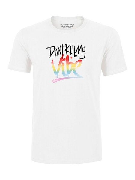 Human Family Herren T-Shirt Rolls "Don`t kill my Vibe" aus 100% Bio-Baumwolle von Human Family