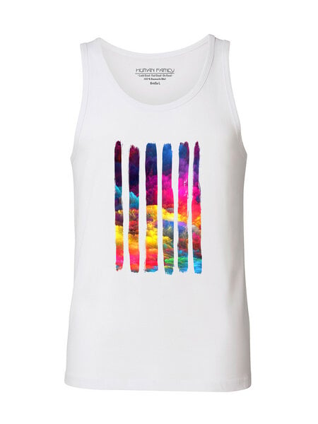 Human Family Herren Tanktop aus Bio Baumwolle "Jump - Colour Splash" von Human Family