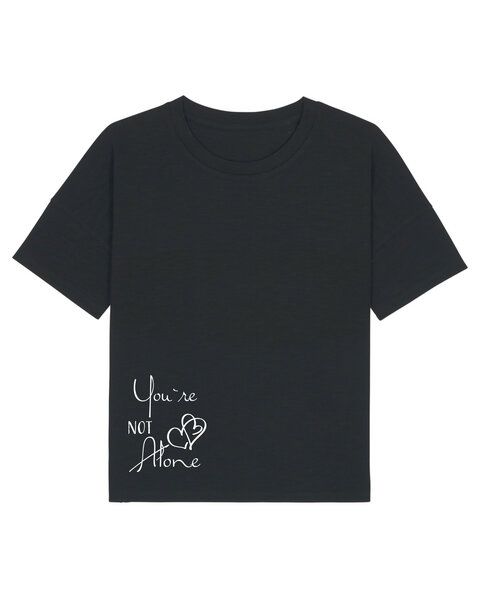 Human Family Kastenförmiges Bio Damen T-Shirt "Mood - You´re Not Alone" in 3 Farben von Human Family