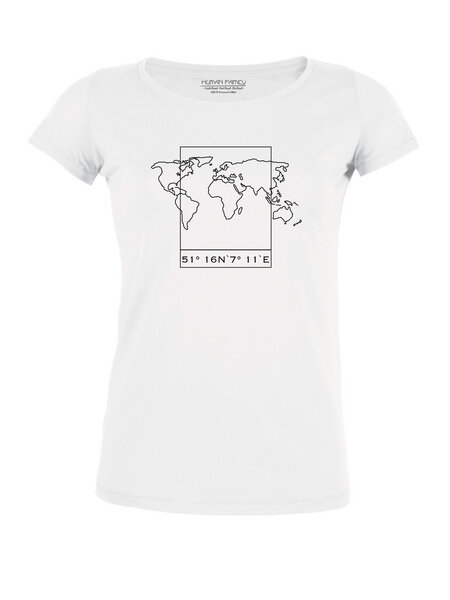 Human Family T-Shirt - Damen - Amorous "Worldmap" von Human Family