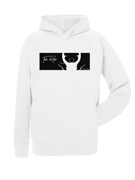 Human Family Unisex Hoodie - Chase "Time" in weiß von Human Family