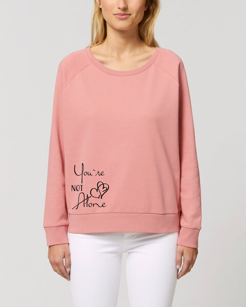 Human Family Weites Bio Damen Rundhals Sweatshirt "Dazzy - Not Alone" - in 4 Farben von Human Family