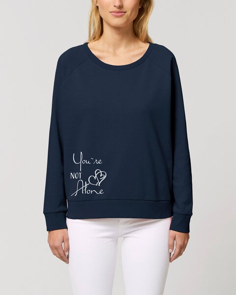 Human Family Weites Bio Damen Rundhals Sweatshirt "Dazzy - Not Alone" - in 4 Farben von Human Family