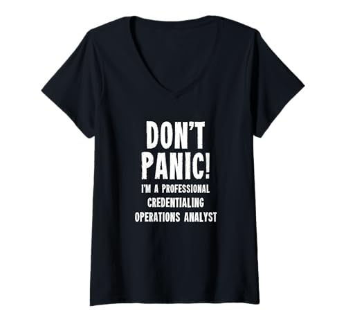 Damen Analyst für Anmeldeinformationen T-Shirt mit V-Ausschnitt Damen Analyst für Anmeldeinformationen T-Shirt mit V-Ausschnitt von Human Resources Team Gifts & T-Shirts