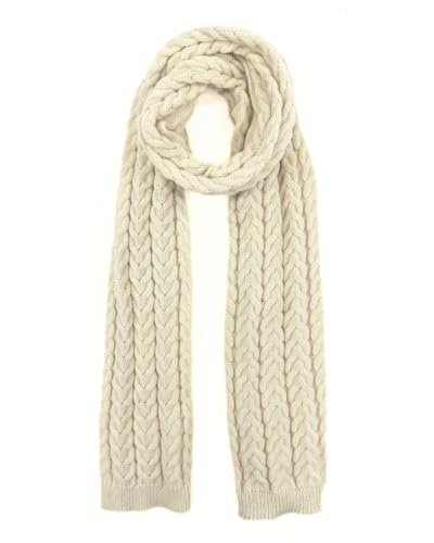 Humble Hilo Basic Strickschal für Damen oder Herren Strickschal Winter Großer Halstuch, Strickpullover, cremefarben, Einheitsgröße Humble Hilo Basic Strickschal für Damen oder Herren Strickschal Winter Großer Halstuch, Strickpullover, cremefarben, Einheitsgröße von Humble Hilo
