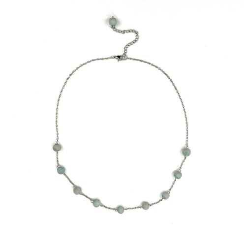 Humble Hilo Sari Jewelry Damen-Halskette mit Textilperlen, upgecycelt, einfaches Statement-Halsketten-Set, perfekt zu kombinieren, Adjustable, Baumwolle, Holz, Kein Edelstein von Humble Hilo