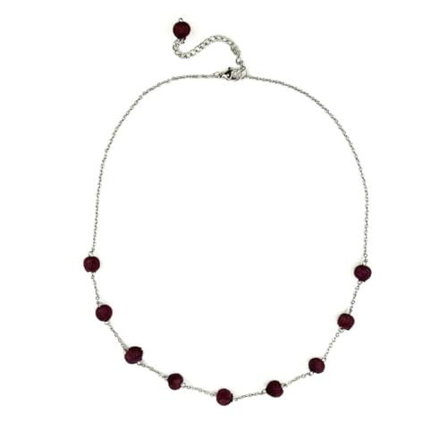 Humble Hilo Sari Jewelry Damen-Halskette mit Textilperlen, upgecycelt, einfaches Statement-Halsketten-Set, perfekt zu kombinieren, Adjustable, Baumwolle, Holz, Kein Edelstein von Humble Hilo