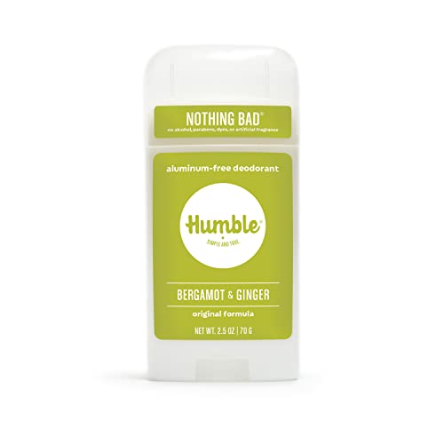 Humble alles natürlich Deodorant, Aluminium und Paraben, Cruelty Free Männer und Frauen Deodorant Bergamotte und Ingwer 1 Packung von Humble