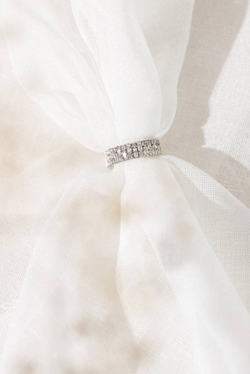 Sterling Silber Baguette Und Runder Cz Cluster Ring | Dickes Unikat Rechte Hand Statement Unikate Traube von HumbleandSpark
