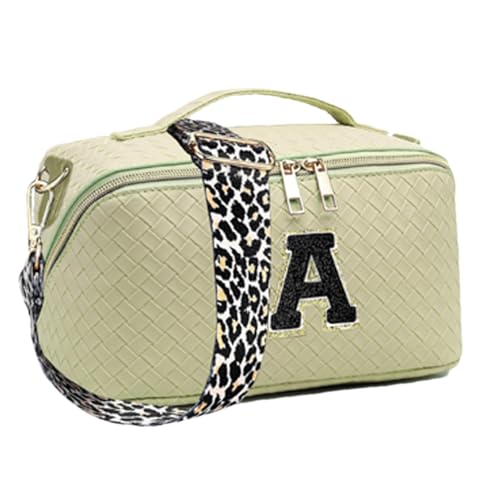 Humdcdy Reise-Kosmetiktaschen für Damen, Make-up-Tasche mit Anfangsbuchstaben,wasserdichte tragbare Make-up-Tasche, Kosmetiktasche | Klassifizierter Kulturbeutel mit Mehrzweckdesign von Humdcdy