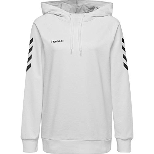 Hummel Damen Kapuzenpullover Go Cotton Hoodie Woman 203510 White L von hummel