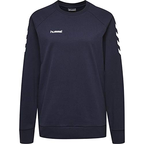 Hummel Damen Pullover Go Cotton Sweatshirt Woman 203507 Marine XL von hummel