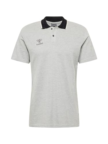 hummel Herren Polo Shirt Move 206935 Grey Melange L von hummel