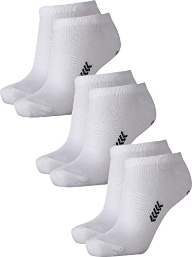 hummel Unisex Sneaker Sport Socken im 3er Pack I weiß 36-40 von hummel