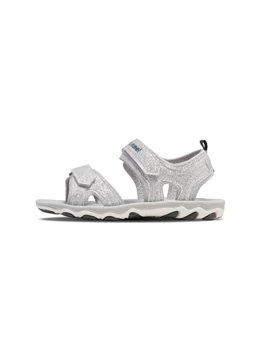 hummel Mädchen Sandal Glitter Jr Sandal, Silber, 30 EU von hummel