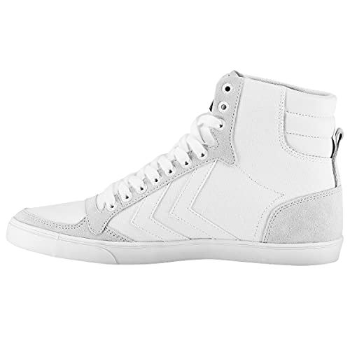 Hummel Unisex Slimmer Stadil Tonal High Sneaker, Weiß, 44 EU von hummel