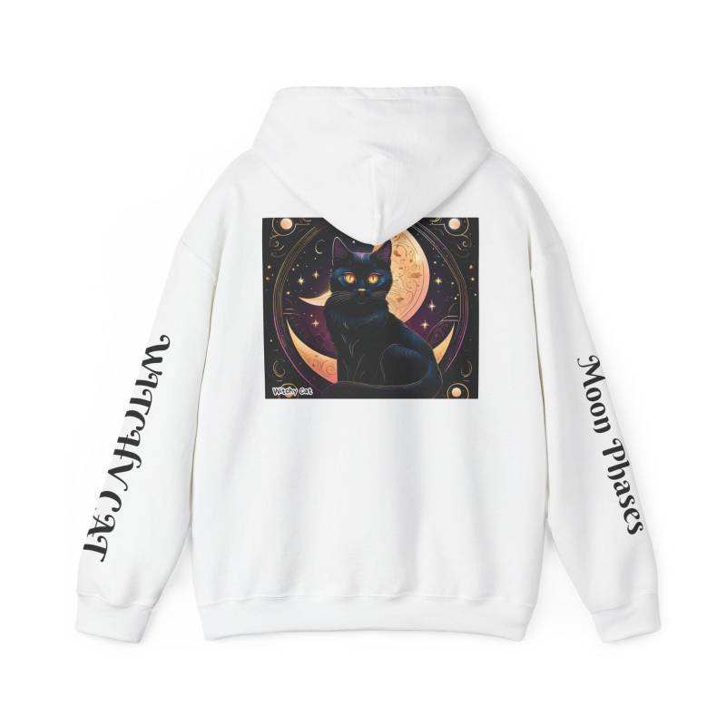 Witchy Cat Hoodie, Moon Phases Sweatshirt, Magical Jumper, Celestial Lover Gift, Clothing, Unisex Pullover Witchy Cat Hoodie, Moon Phases Sweatshirt, Magical Jumper, Celestial Lover Gift, Clothing, Unisex Pullover von HummelKreativStore