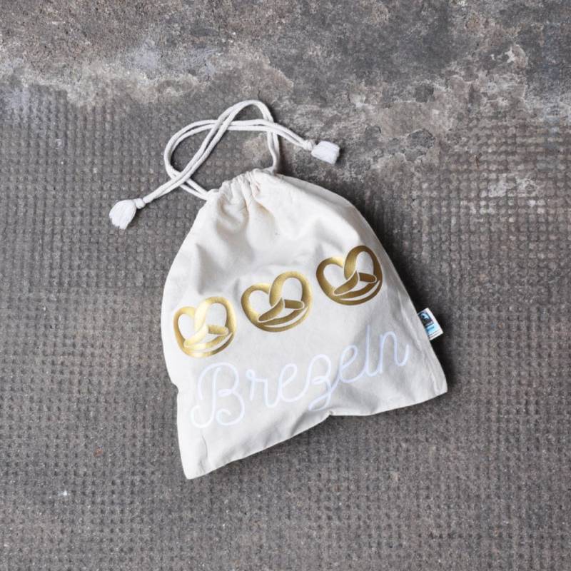 Bügelbild Brezeln Brot, Flockfolie, Flexfolie Oder Glitzerfolie in Wunschfarbe, Aufbügeln Auf Textilien Mit Hohem Baumwollgehalt von Hummelhonig