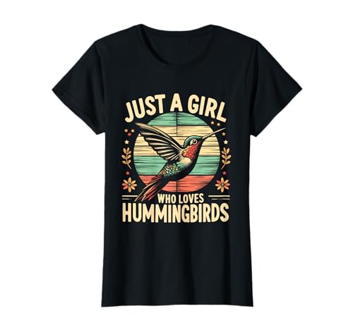 Just A Girl Who Loves Kolibri Bird Lover Kunstdruck T-Shirt Just A Girl Who Loves Kolibri Bird Lover Kunstdruck T-Shirt von Hummingbird Bird Lover Apparel Gifts