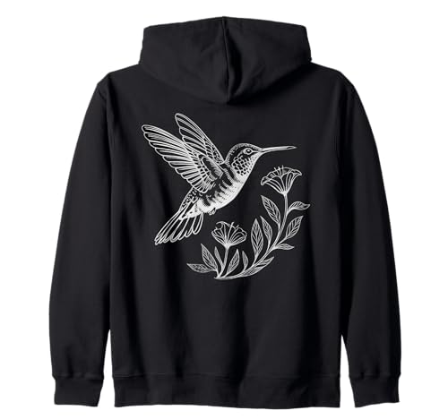 Kolibri Blumen Blumenkunst Vögel Liebhaber für Männer Frauen Kapuzenjacke Kolibri Blumen Blumenkunst Vögel Liebhaber für Männer Frauen Kapuzenjacke von Hummingbird Floral Graphic Art Bird Lover Apparel