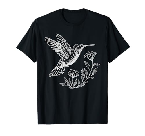 Kolibri Blumen Blumenkunst Vögel Liebhaber für Männer Frauen T-Shirt Kolibri Blumen Blumenkunst Vögel Liebhaber für Männer Frauen T-Shirt von Hummingbird Floral Graphic Art Bird Lover Apparel