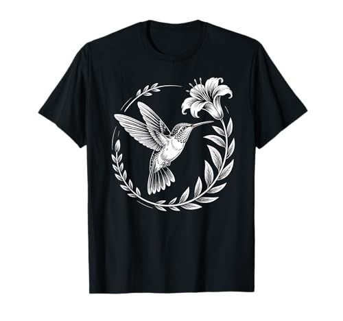 Kolibri Blumen Kunst Vögel Liebhaber für Männer Frauen Kinder T-Shirt Kolibri Blumen Kunst Vögel Liebhaber für Männer Frauen Kinder T-Shirt von Hummingbird Floral Graphic Art Bird Lover Apparel
