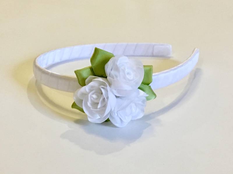 Haarband Blumenmädchen, Erstkommunion von HummingbirdWayLLC