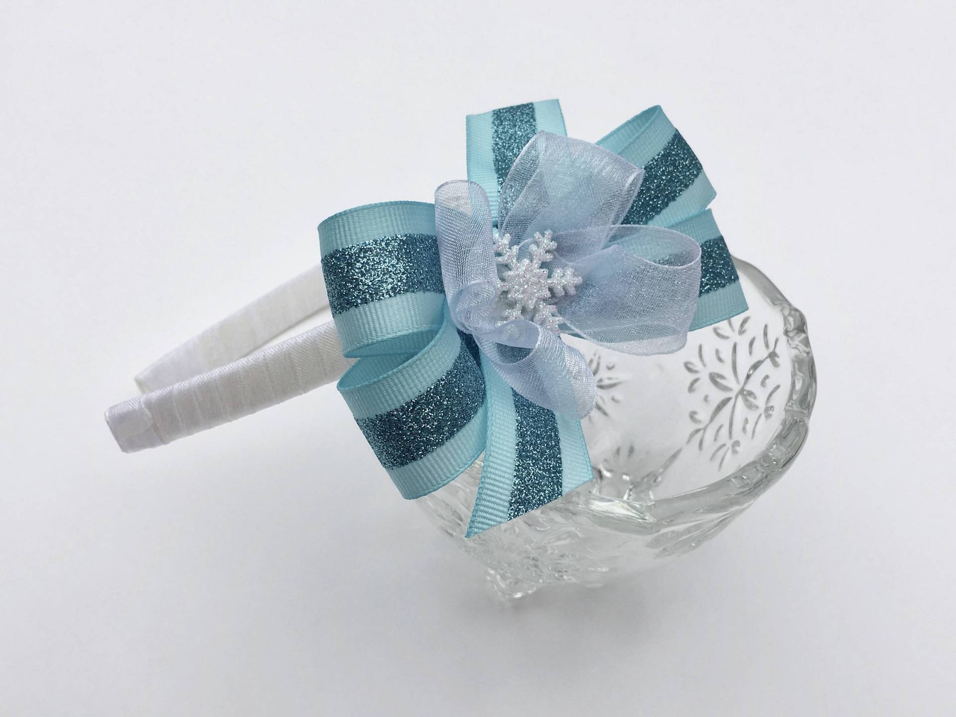 Winter Weiß Und Blau Stirnband Winter Weiß Und Blau Stirnband von HummingbirdWayLLC