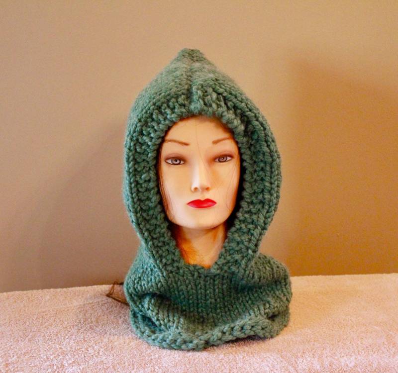 Kapuzen-Schal, Gestrickt, Geschenk Kapuzen-Schal, Gestrickt, Geschenk von Hummingbirdposhshop
