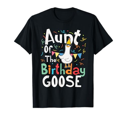 Tante des Geburtstags Gans Lustiger Junge Mädchen Geburtstag Party Kinder T-Shirt Tante des Geburtstags Gans Lustiger Junge Mädchen Geburtstag Party Kinder T-Shirt von Humor Birthday Goose Squad Crew Matching Party