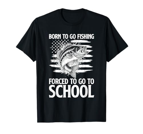 Born To Go Fishing Bass Fish Fisherman Boy Kid Lustiger Spruch T-Shirt Born To Go Fishing Bass Fish Fisherman Boy Kid Lustiger Spruch T-Shirt von Humor Born To Go Fishing Fish Lover