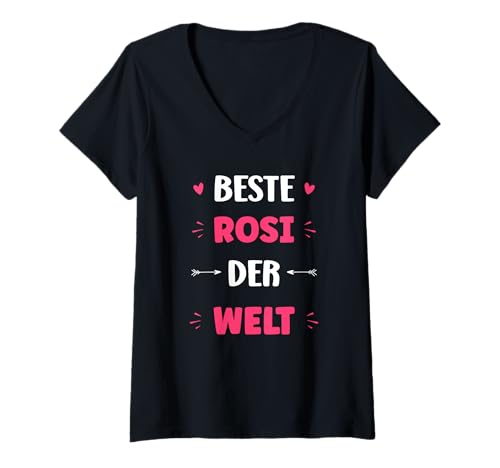 Damen Name beste Rosi der Welt Vorname Rosi T-Shirt mit V-Ausschnitt Damen Name beste Rosi der Welt Vorname Rosi T-Shirt mit V-Ausschnitt von Humor Idee Lustig Name Rosi Personalisierte