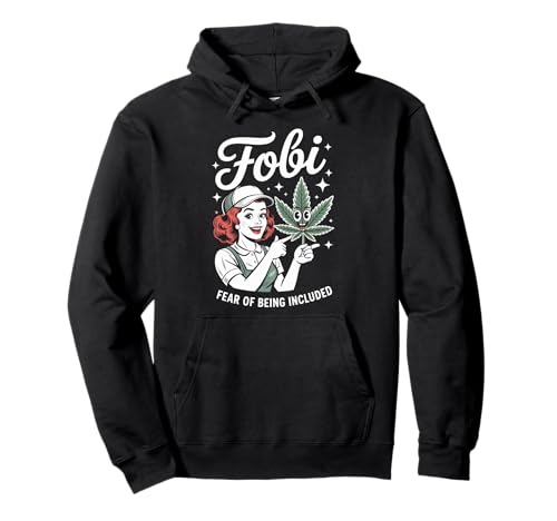 FOBI Angst vor Ausgrenzung Frauen Soziale Vermeidung Pullover Hoodie FOBI Angst vor Ausgrenzung Frauen Soziale Vermeidung Pullover Hoodie von Humor Retro-Cartoon FOBI Introvertierte Grafik