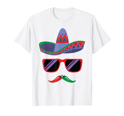 Sombrero Face Cinco De Mayo Mexican Fiesta Party Jungen Kinder T-Shirt Sombrero Face Cinco De Mayo Mexican Fiesta Party Jungen Kinder T-Shirt von Humor Sombrero Face moustache Cinco De Mayo