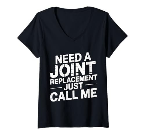 Damen Need A Joint Replacement Just Call Me Bad Knee Surgery - T-Shirt mit V-Ausschnitt Damen Need A Joint Replacement Just Call Me Bad Knee Surgery - T-Shirt mit V-Ausschnitt von Humor für gemeinsame medizinische Chirurgie