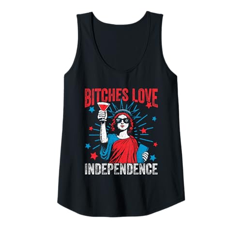 Damen Bitches LIEBEN Independence Day Humor Tank Top Damen Bitches LIEBEN Independence Day Humor Tank Top von Humor zum Unabhängigkeitstag