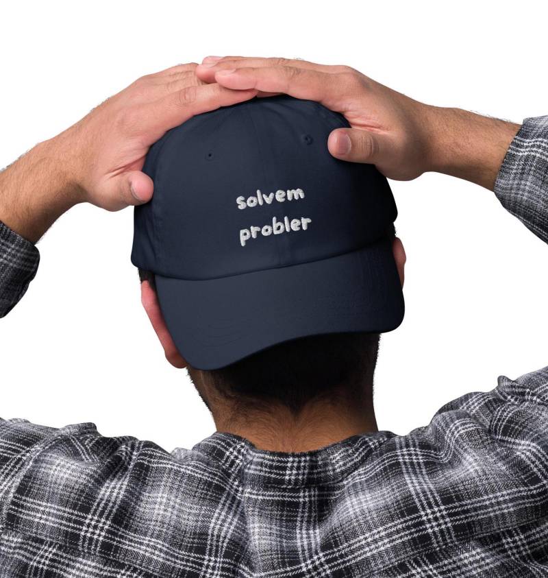 Cap - Solvem Probler | Gift-For-Cap Cappy Kappe Stickerei Bestickte Bestickt Papa Cap Cappie von HumorGiftsDE