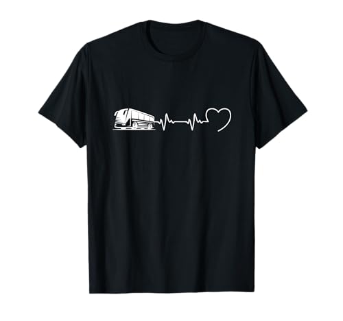 Busfahrer, Herren, Herzschlag Humor Bus Geschenk T-Shirt Busfahrer, Herren, Herzschlag Humor Bus Geschenk T-Shirt von Humoristique Bus Humour Conducteur De Bus Femme